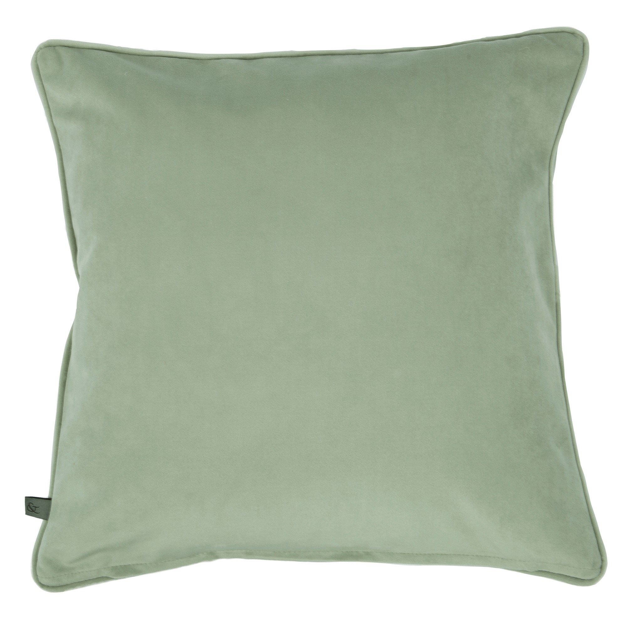 Opulence Velvet Cushion By Graham Brown In Dusky Green